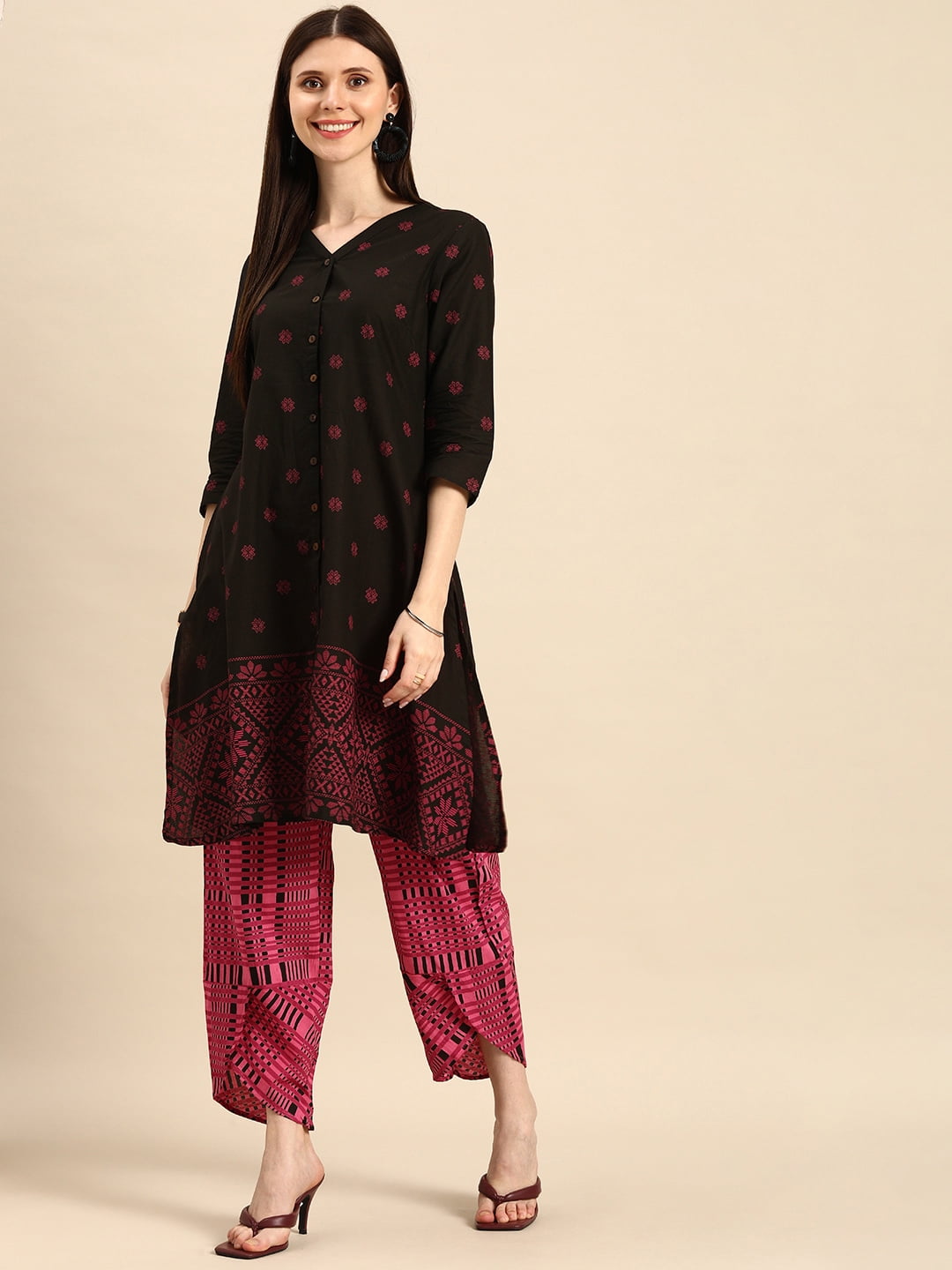 Buy Aurelia Red Winter Kurta With Knitted Pattern - Kurtas for Women  1080957 | Myntra